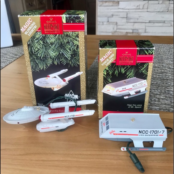 Set of 12 Vintage Hallmark Collectible StarTrek Ornaments - Picture 4 of 17